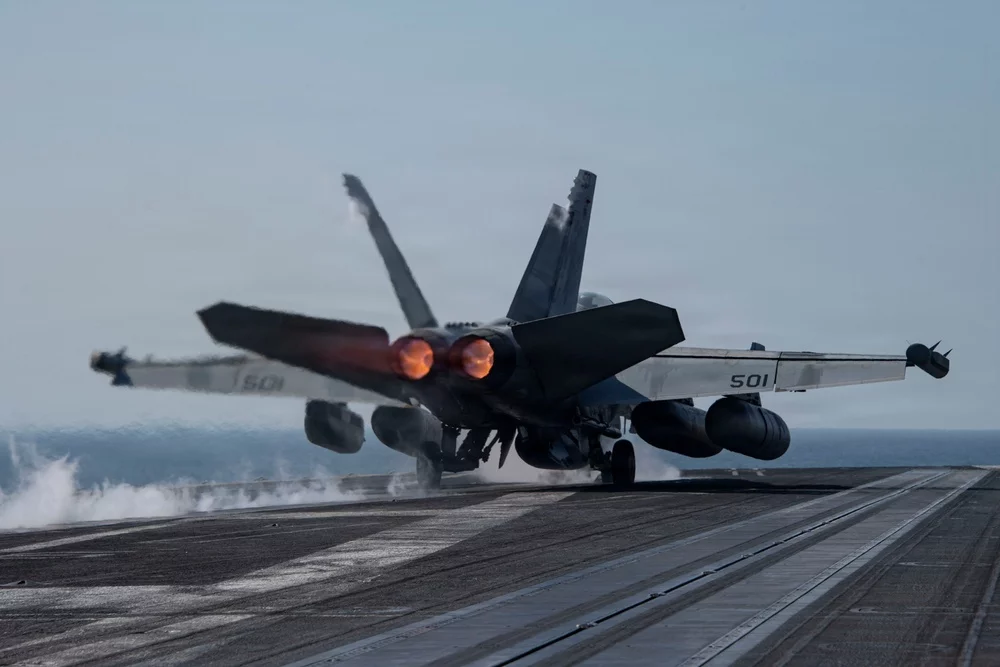USS Abraham Lincoln operating during Operation Epic Fury